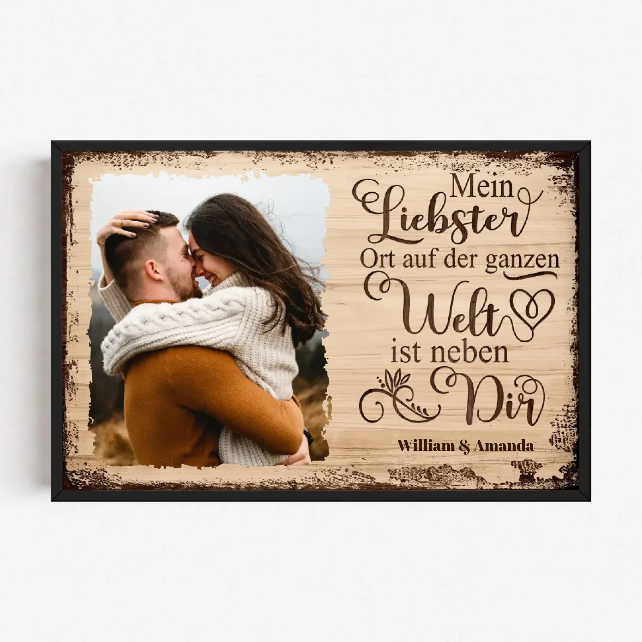 Personalisiertes Poster "Mein Lieblingsort ist neben dir mit Bild" - Image 9
