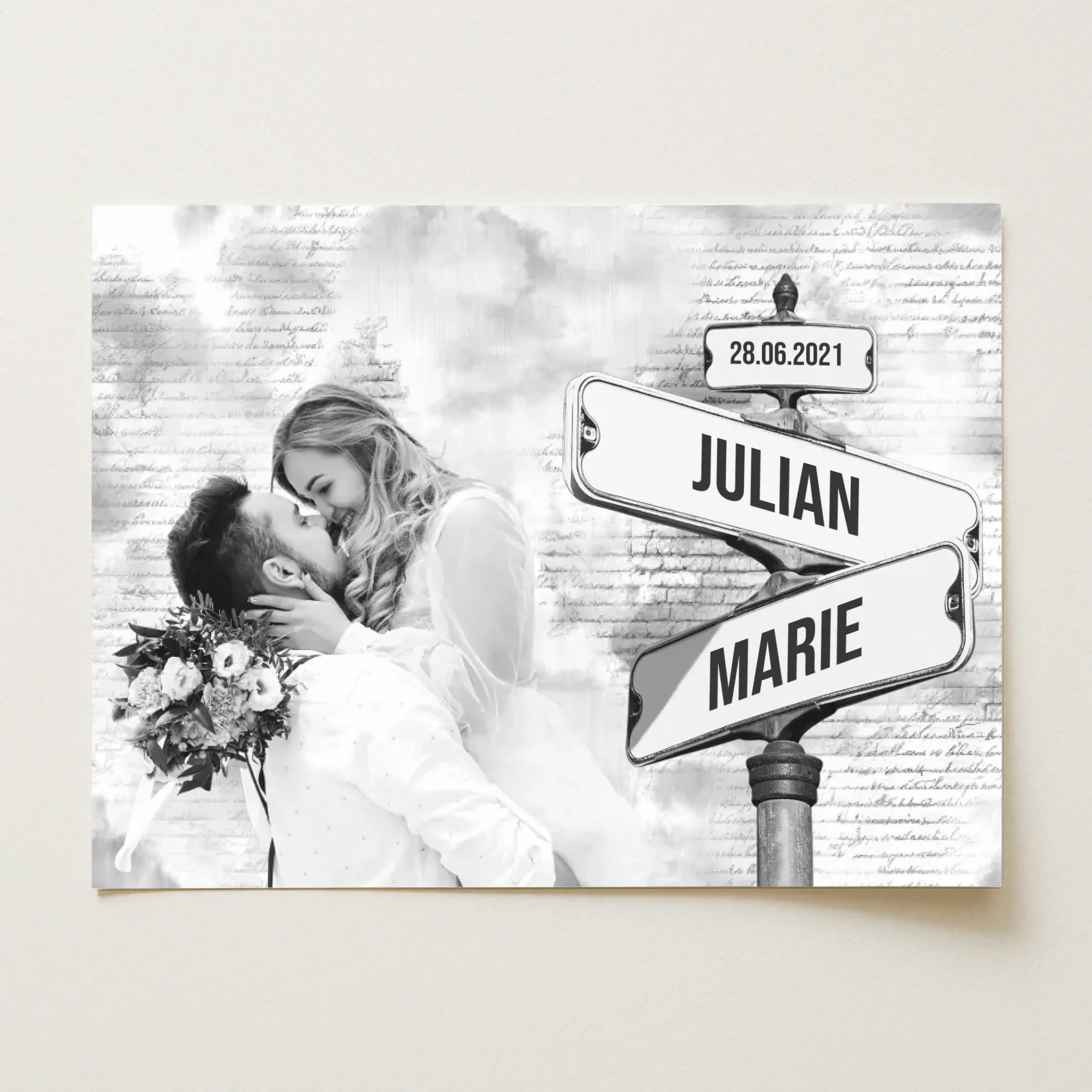 Personalisiertes Poster "Straßenschild mit eigenem Foto" - Image 2