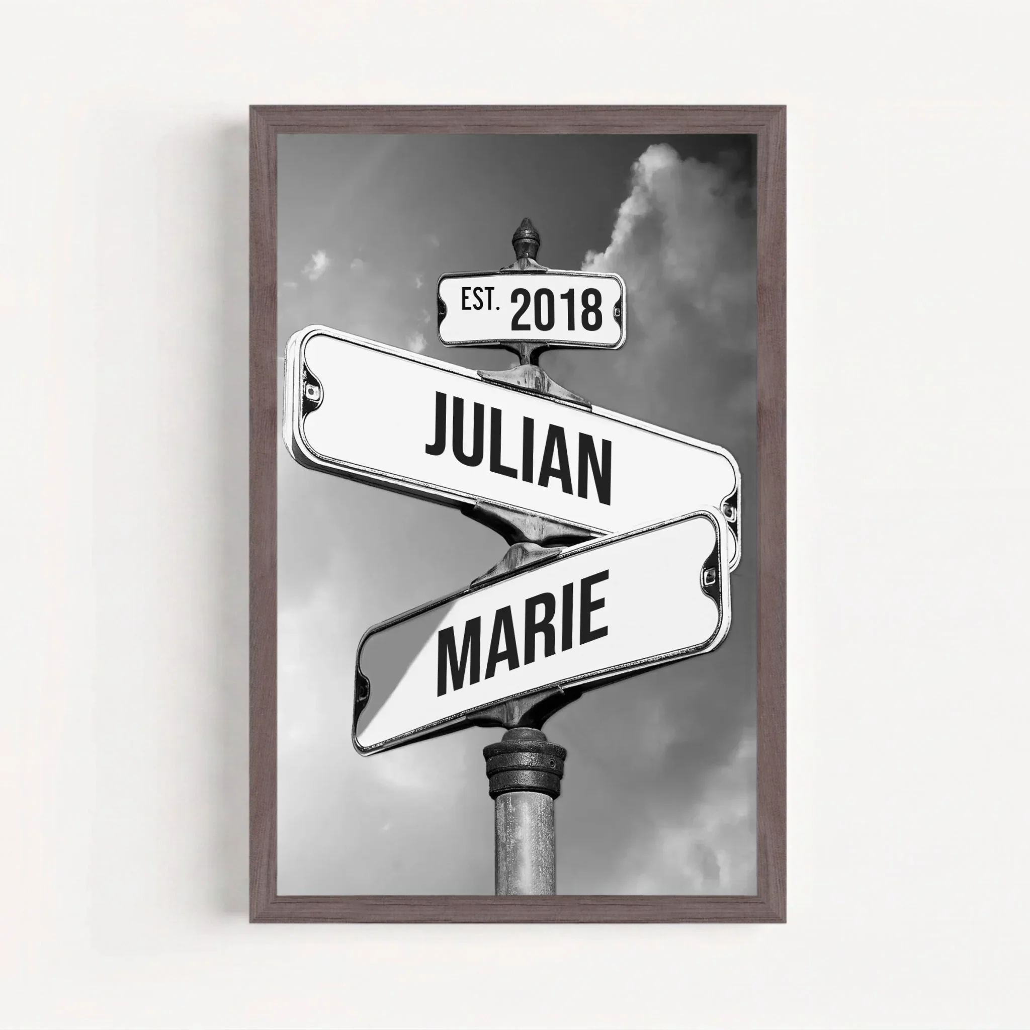 Personalisiertes Poster "Vintage Straßenschild für Paare" - Image 10