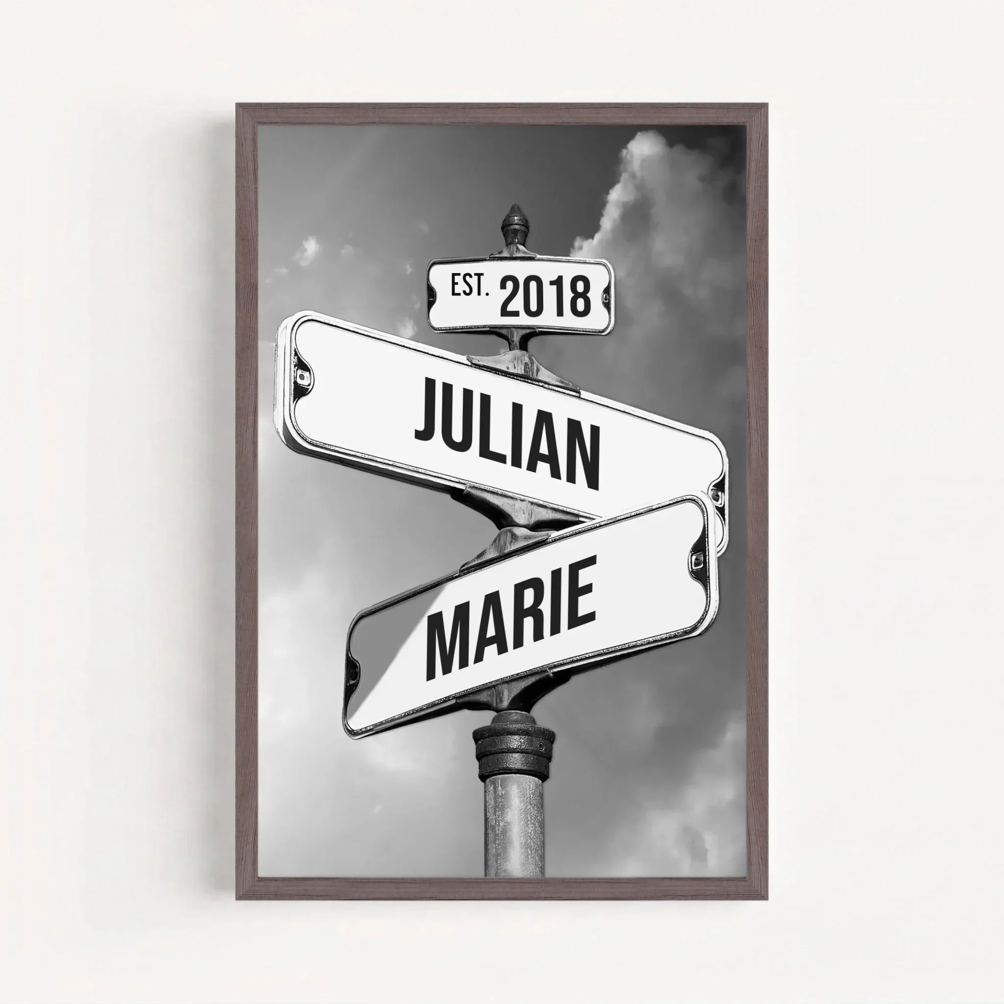 Personalisiertes Poster "Vintage Straßenschild für Paare" - Image 11