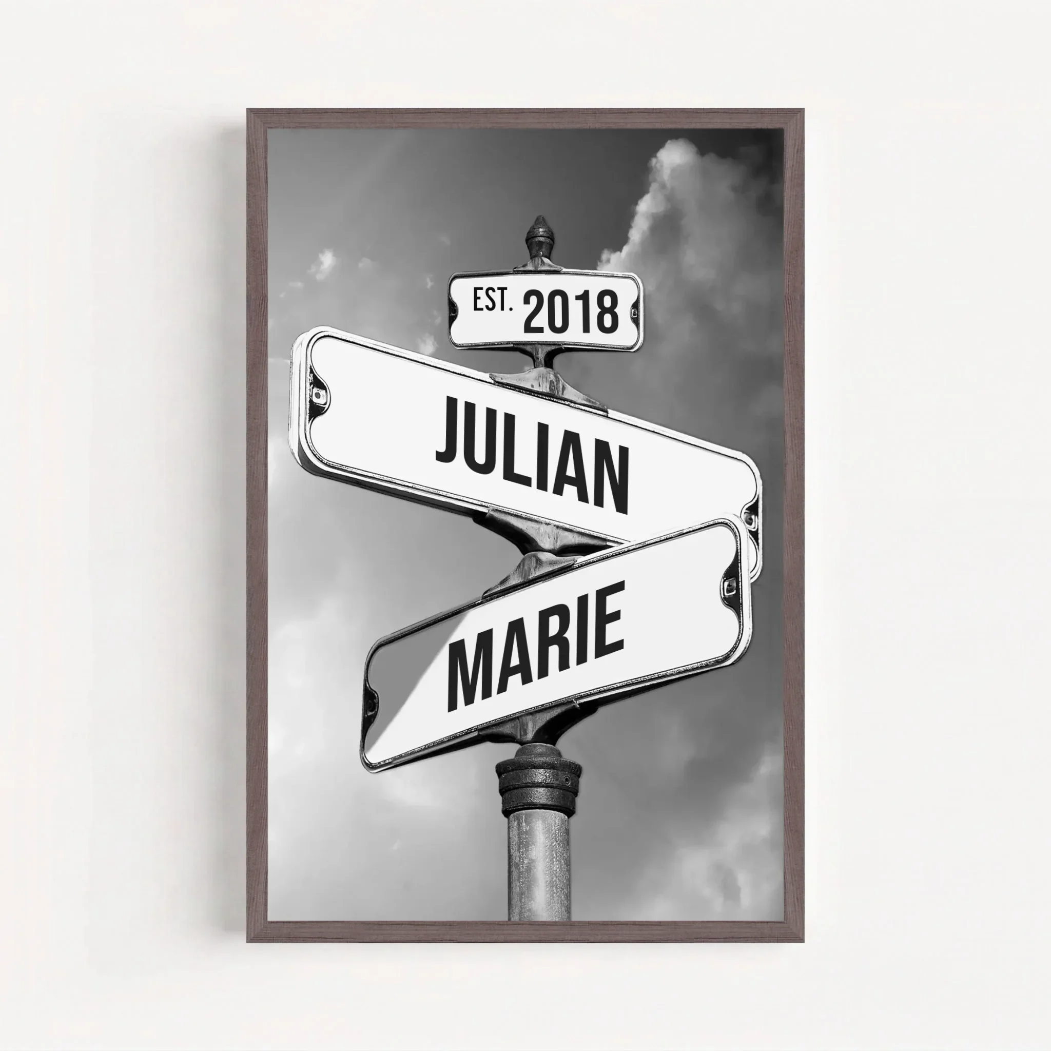 Personalisiertes Poster "Vintage Straßenschild für Paare" - Image 12