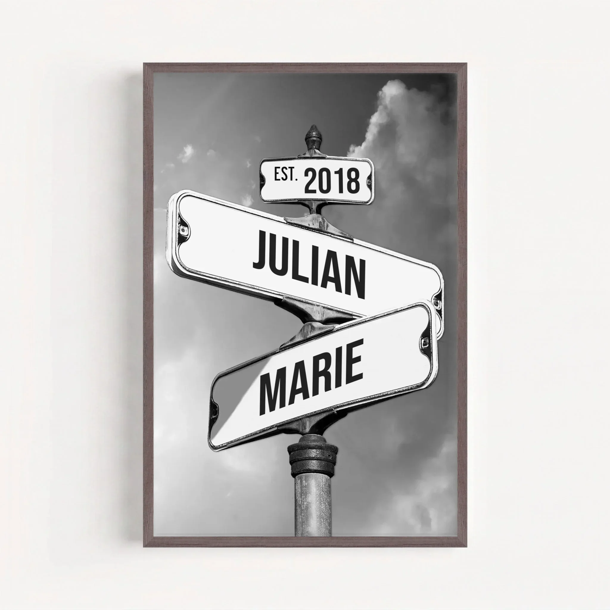 Personalisiertes Poster "Vintage Straßenschild für Paare" - Image 13