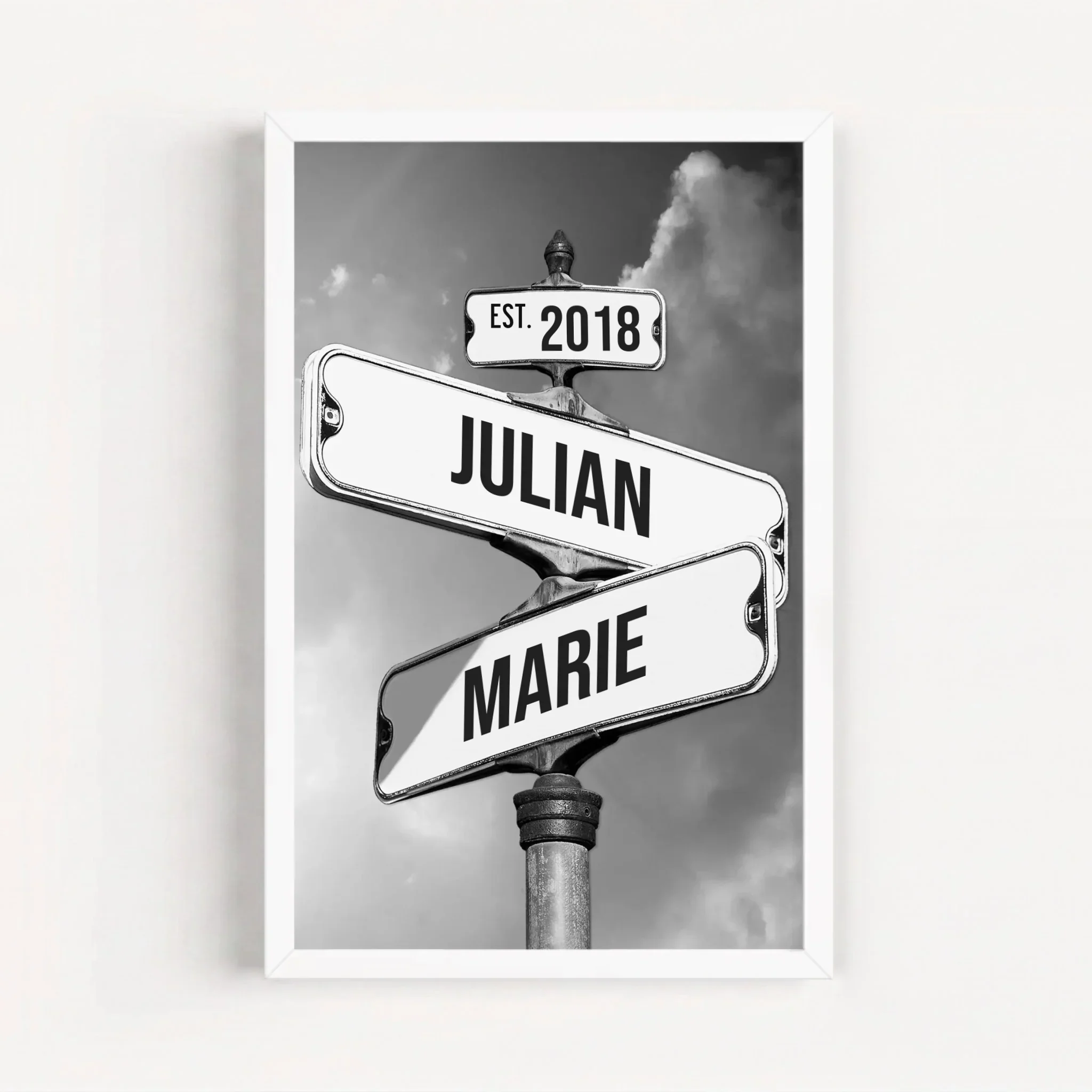 Personalisiertes Poster "Vintage Straßenschild für Paare" - Image 14