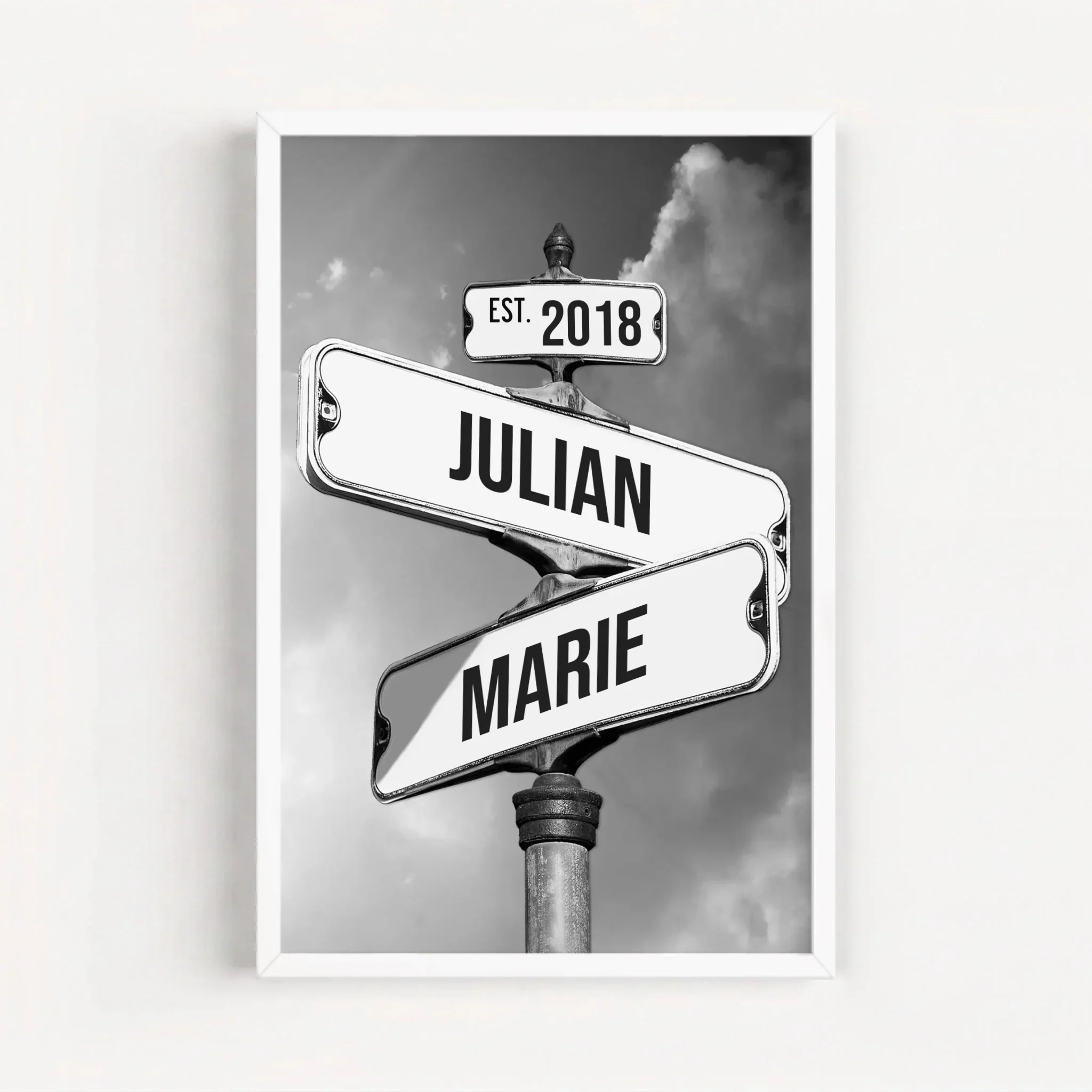 Personalisiertes Poster "Vintage Straßenschild für Paare" - Image 15