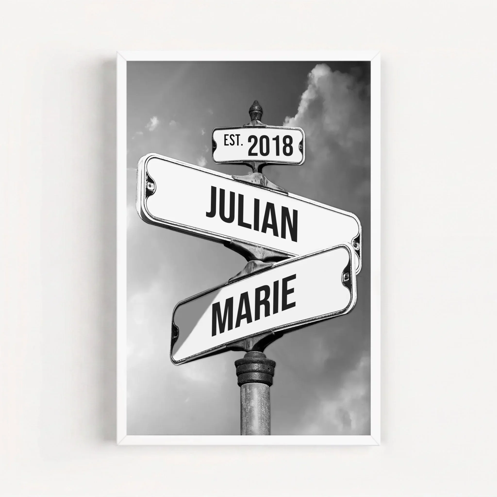 Personalisiertes Poster "Vintage Straßenschild für Paare" - Image 16