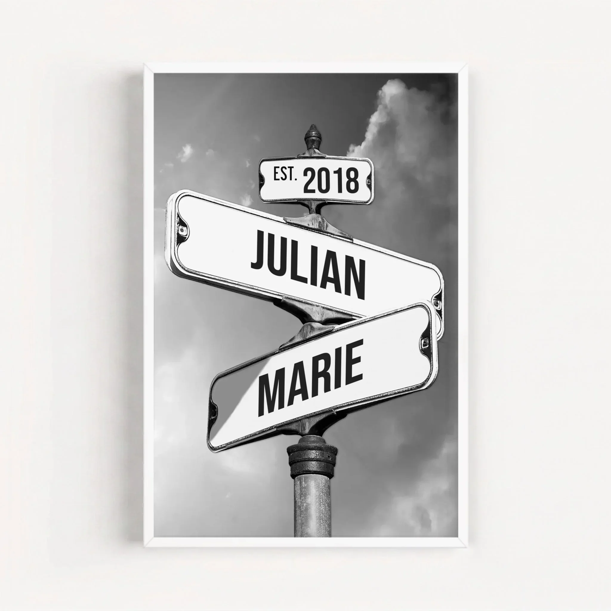 Personalisiertes Poster "Vintage Straßenschild für Paare" - Image 17