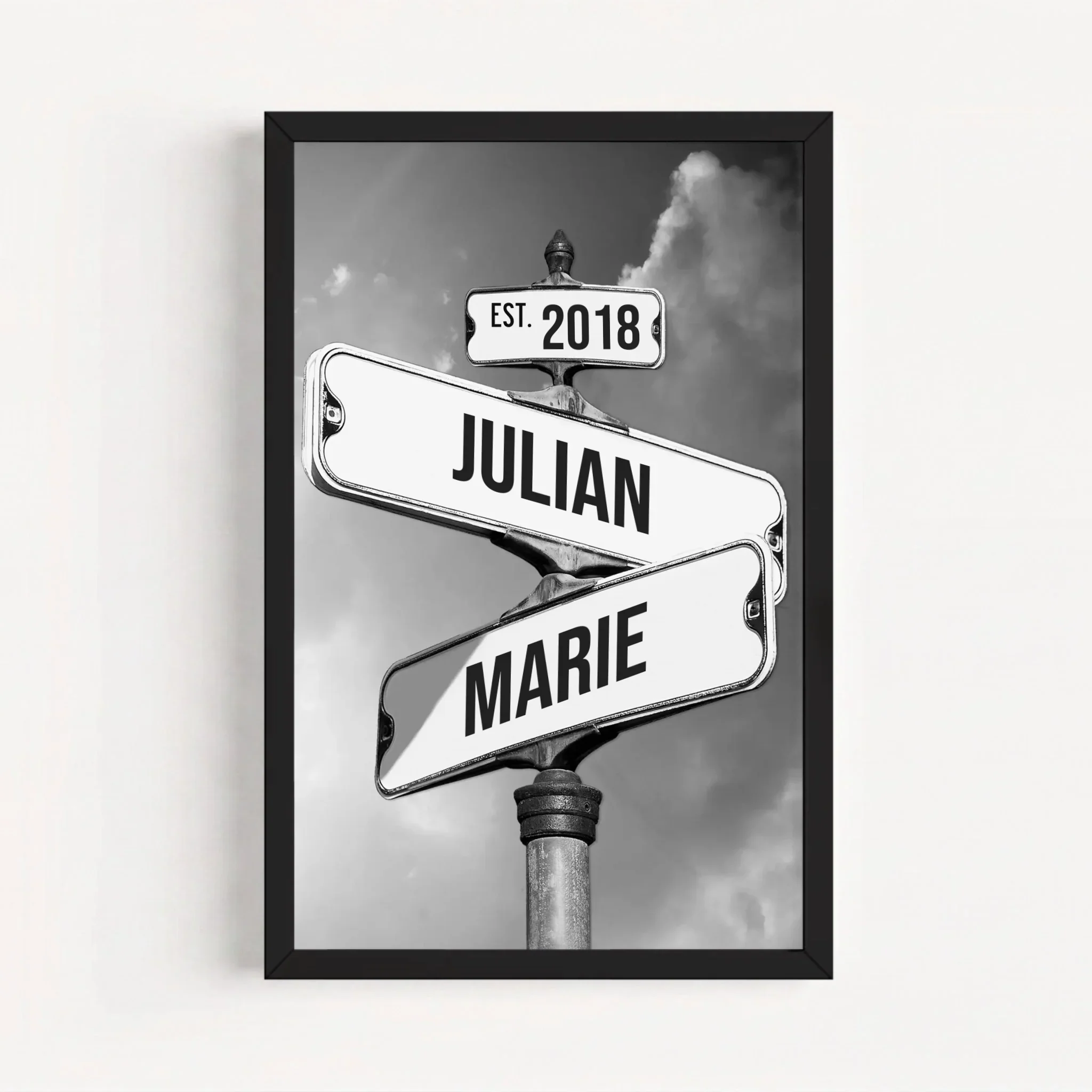 Personalisiertes Poster "Vintage Straßenschild für Paare" - Image 6