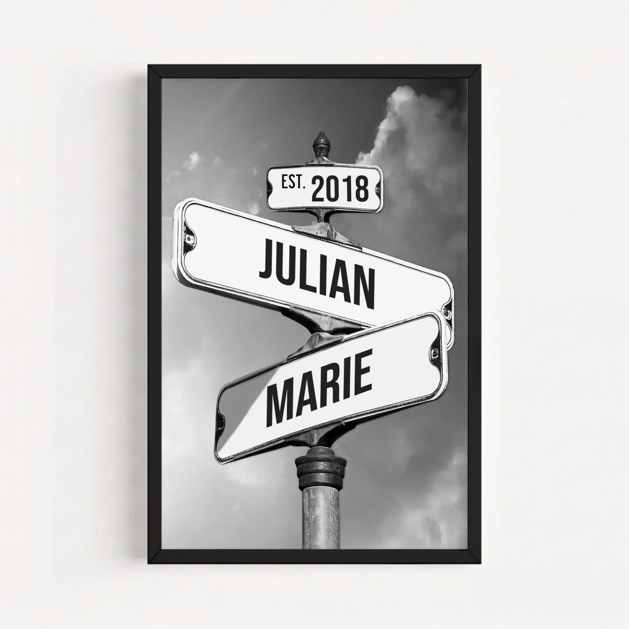 Personalisiertes Poster "Vintage Straßenschild für Paare" - Image 7