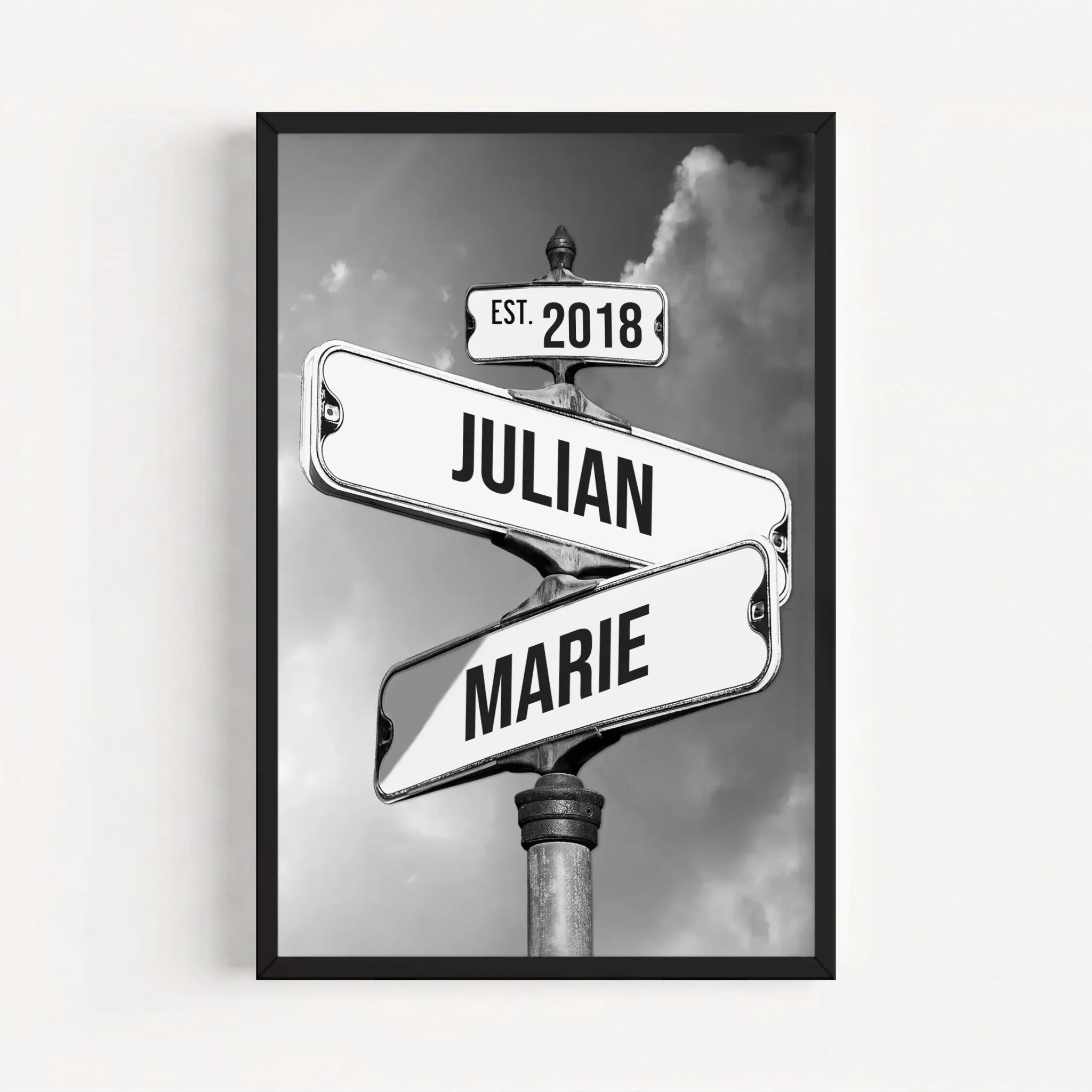 Personalisiertes Poster "Vintage Straßenschild für Paare" - Image 8