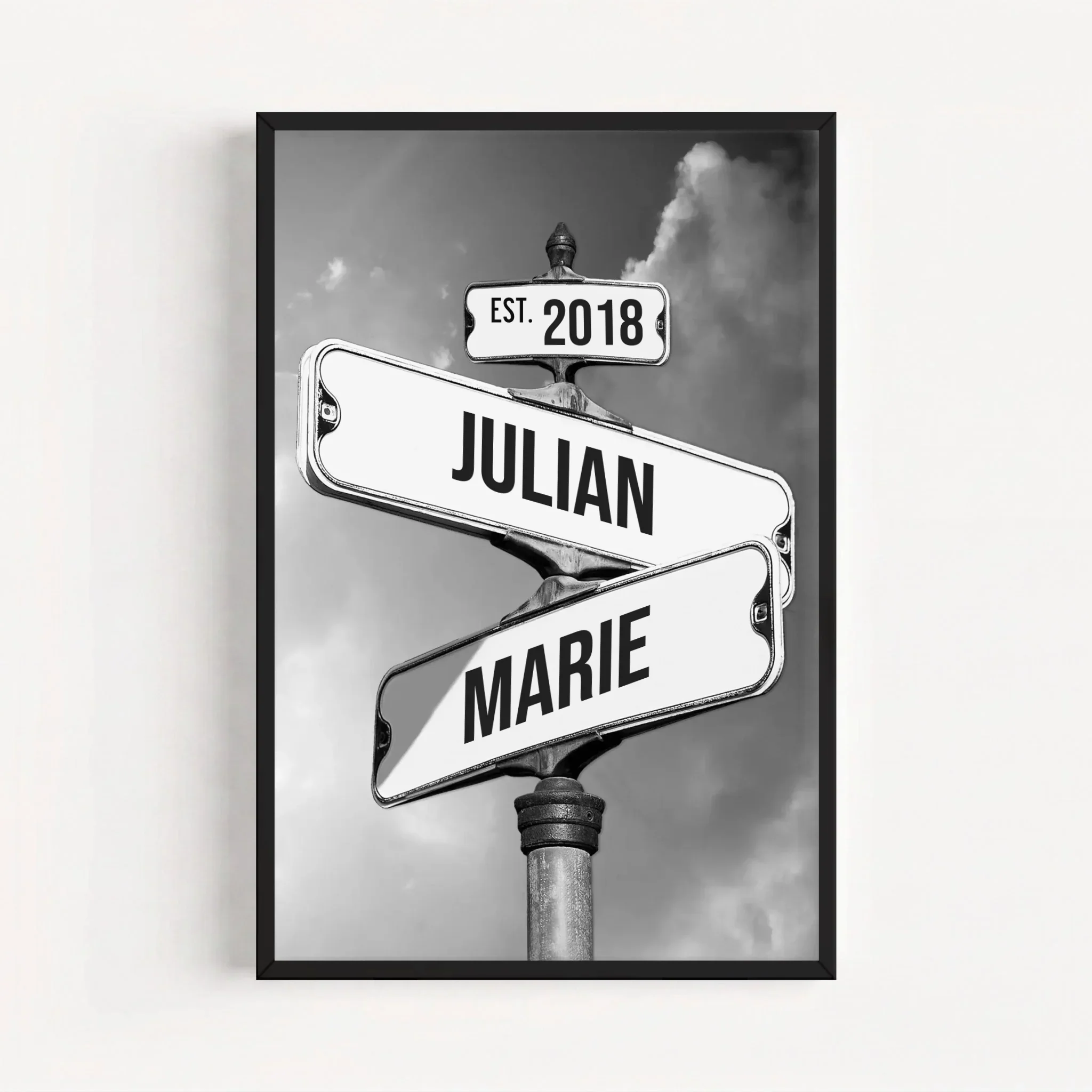 Personalisiertes Poster "Vintage Straßenschild für Paare" - Image 9