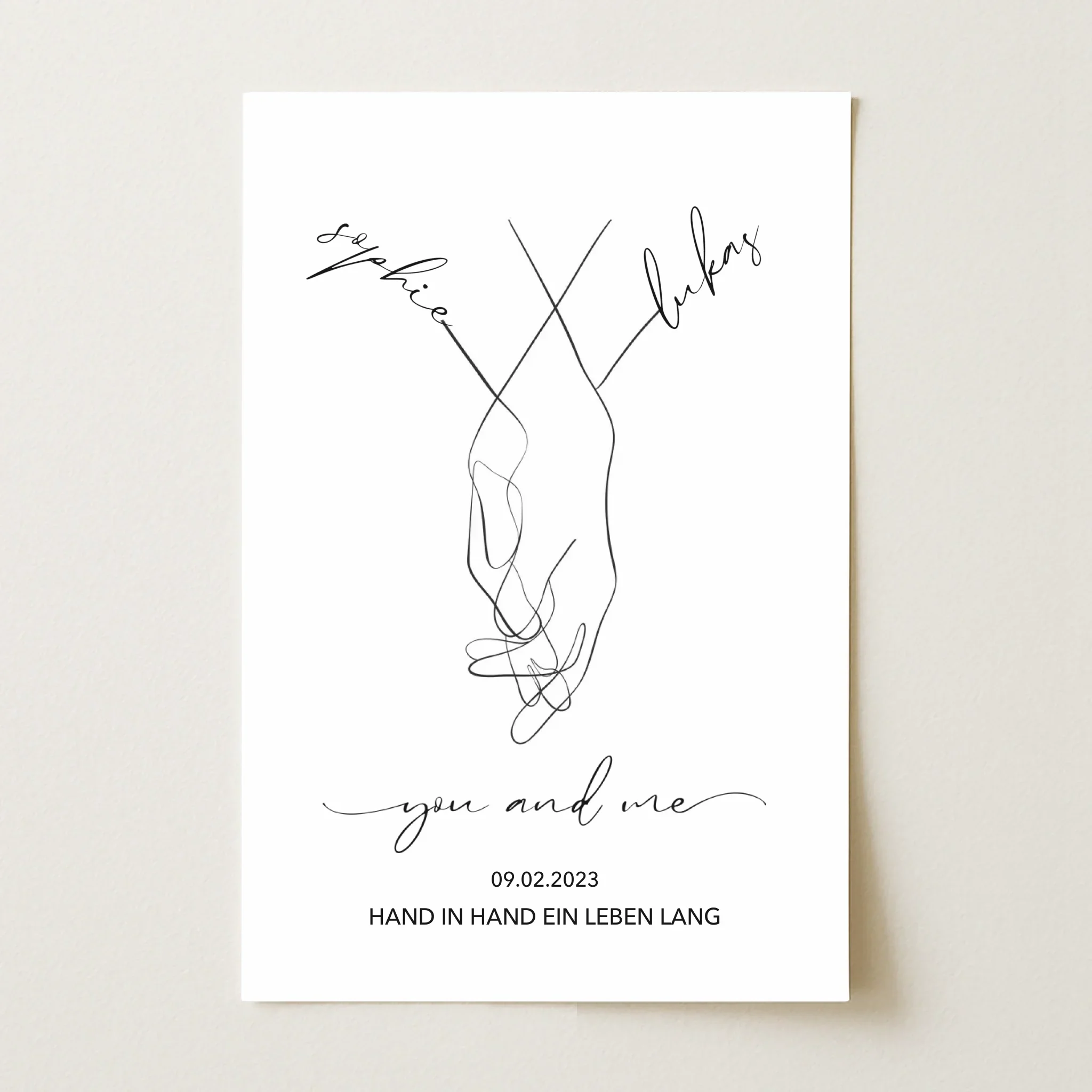 Personalisiertes Poster "You and Me"