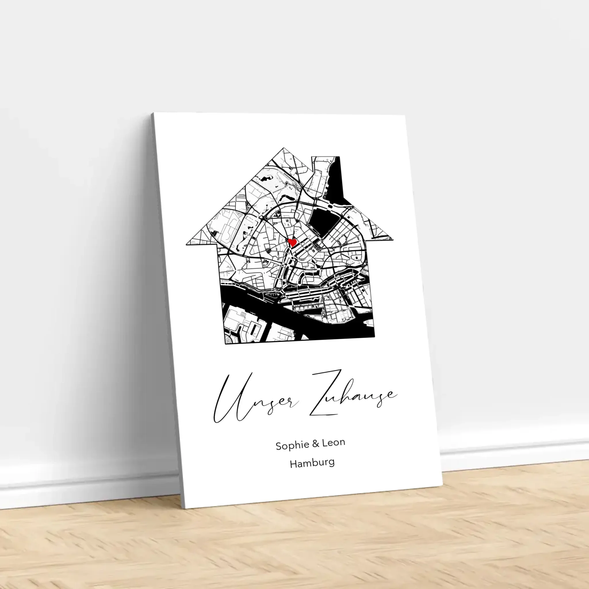 Personalisierte Leinwand "Unser Zuhause" - Image 3