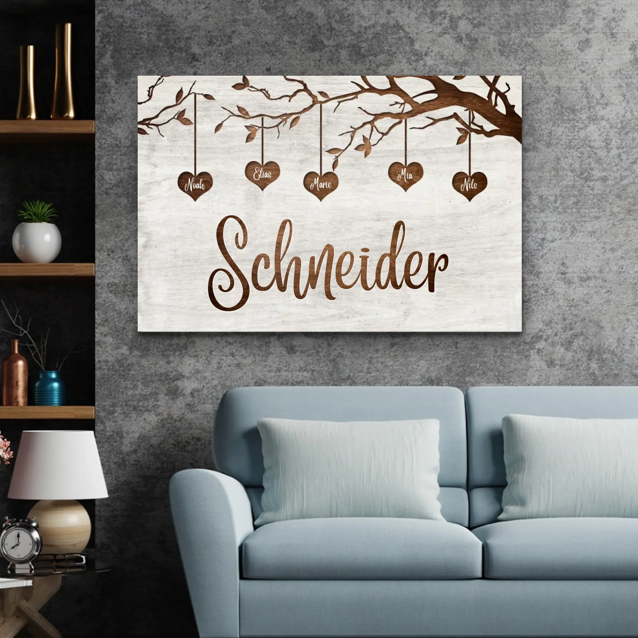 Personalisierte Leinwand "Unsere Familie" - Image 3