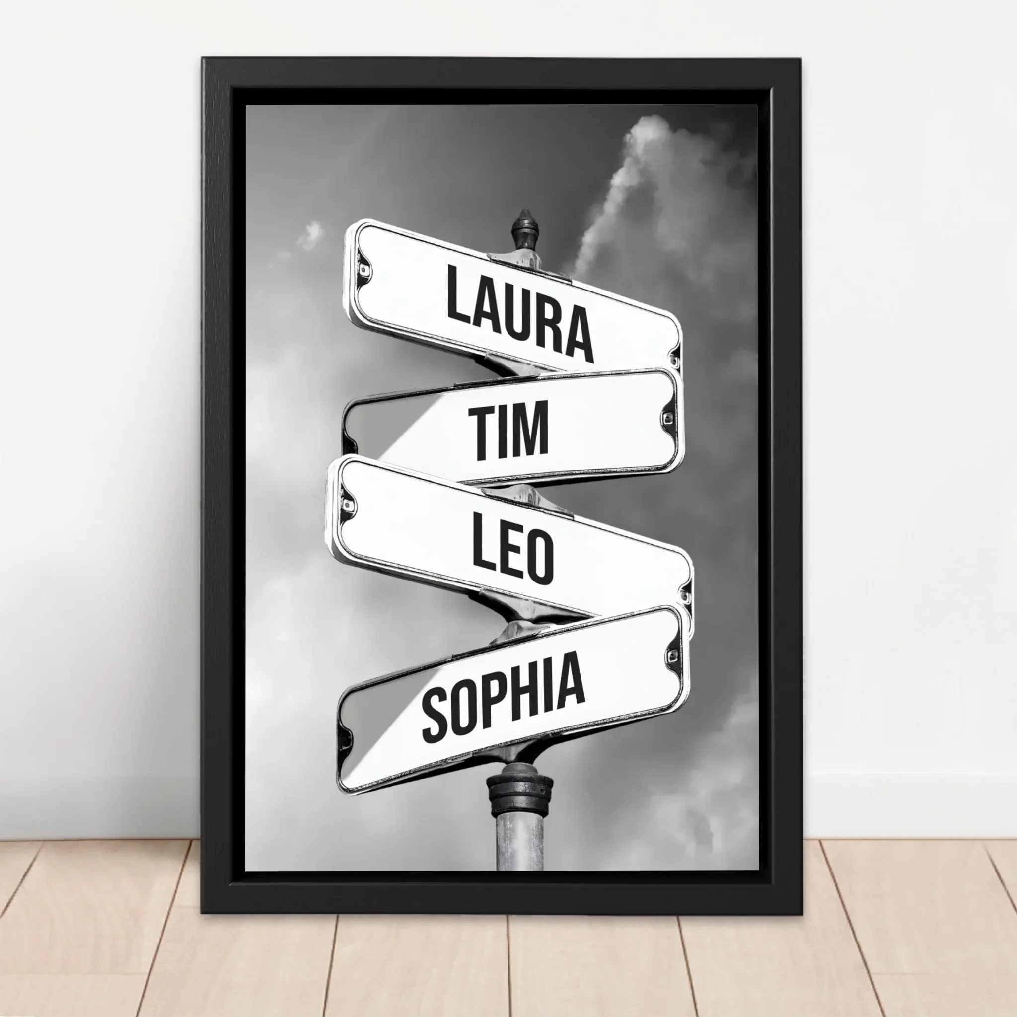 Personalisierte Leinwand "Vintage Straßenschild für Familien" - Image 4
