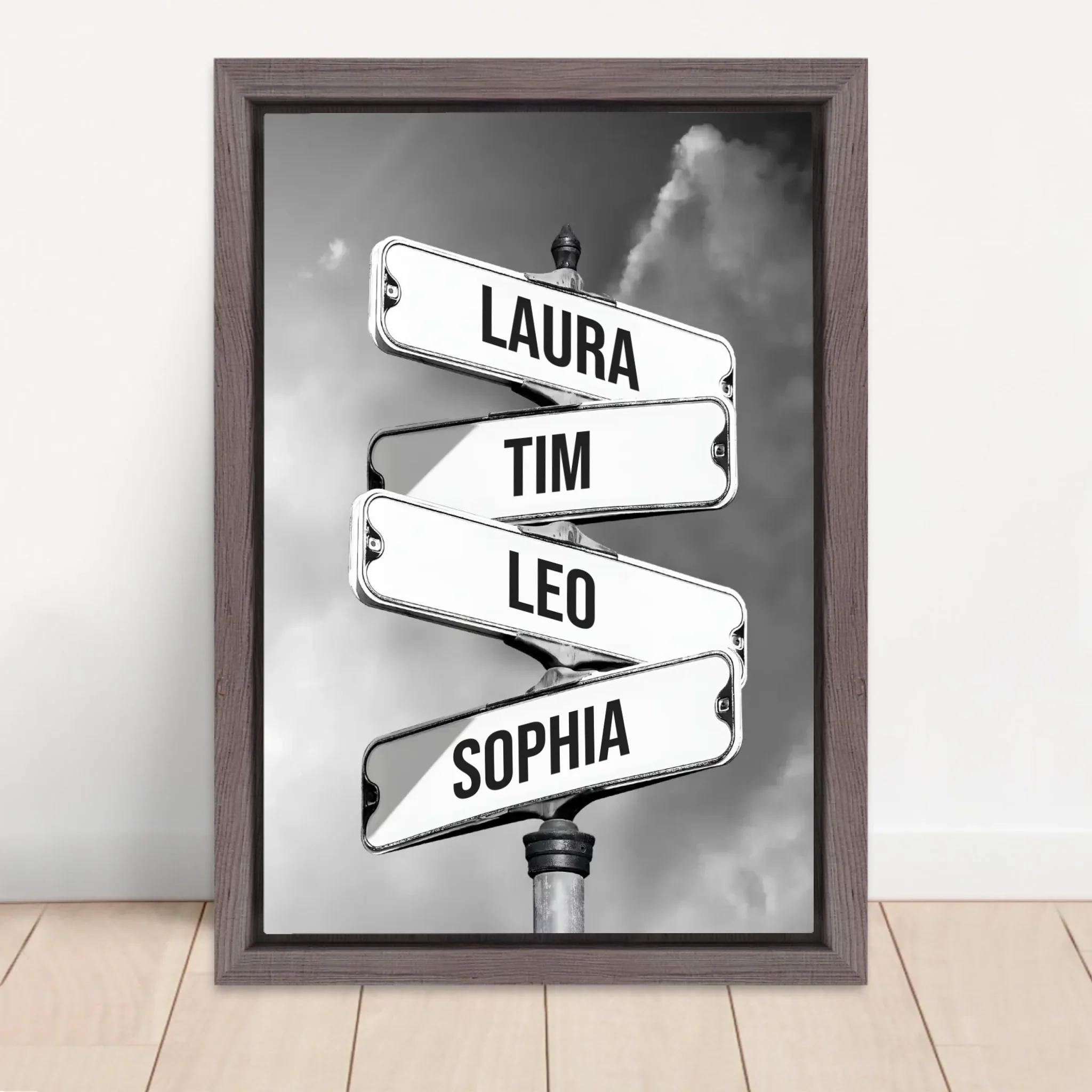 Personalisierte Leinwand "Vintage Straßenschild für Familien" - Image 5