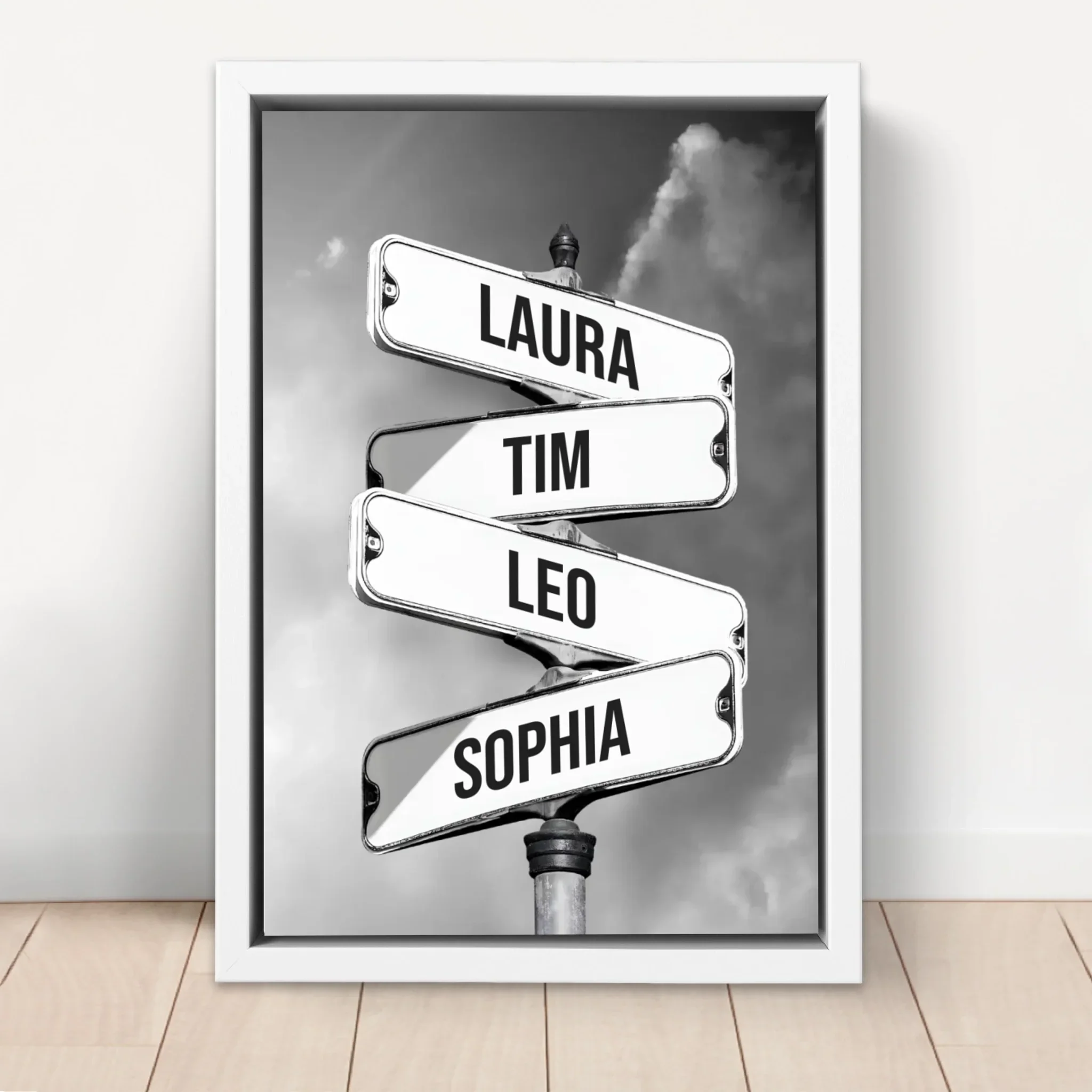Personalisierte Leinwand "Vintage Straßenschild für Familien" - Image 6