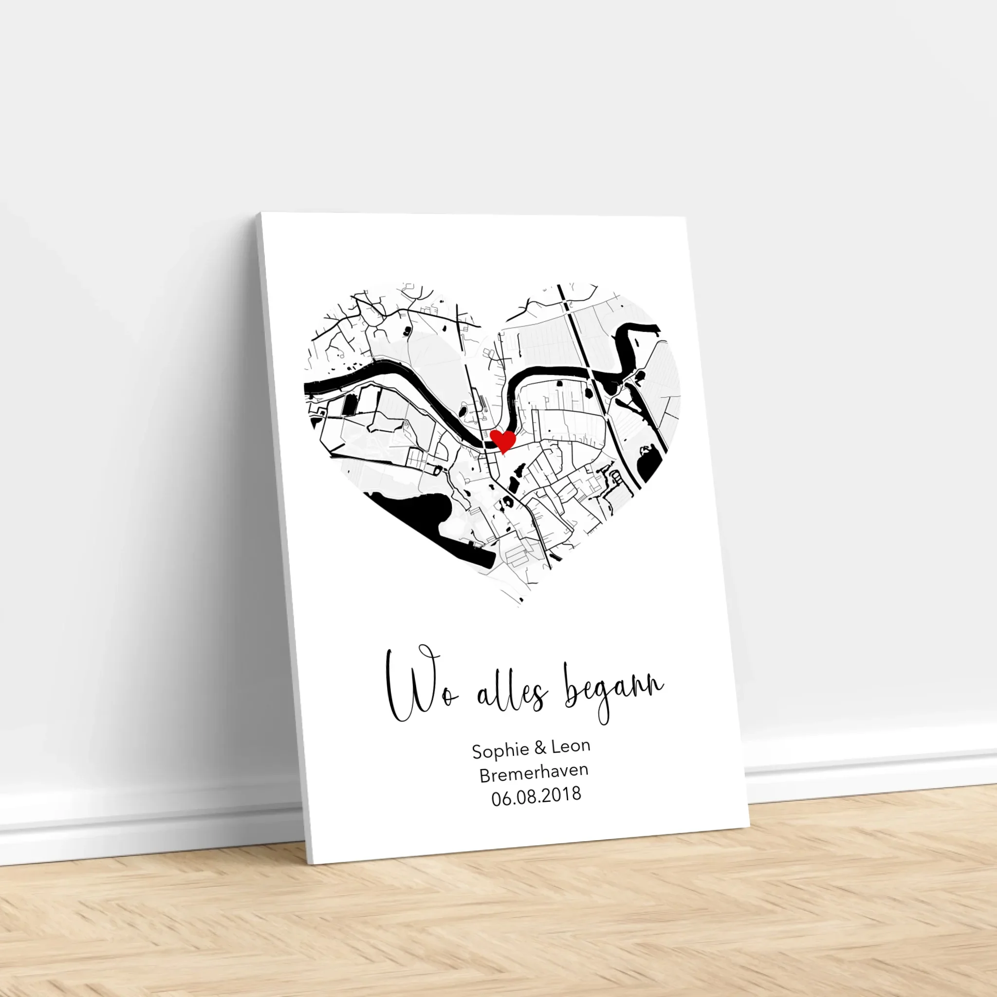 Personalisierte Leinwand "Wo alles begann" - Image 3